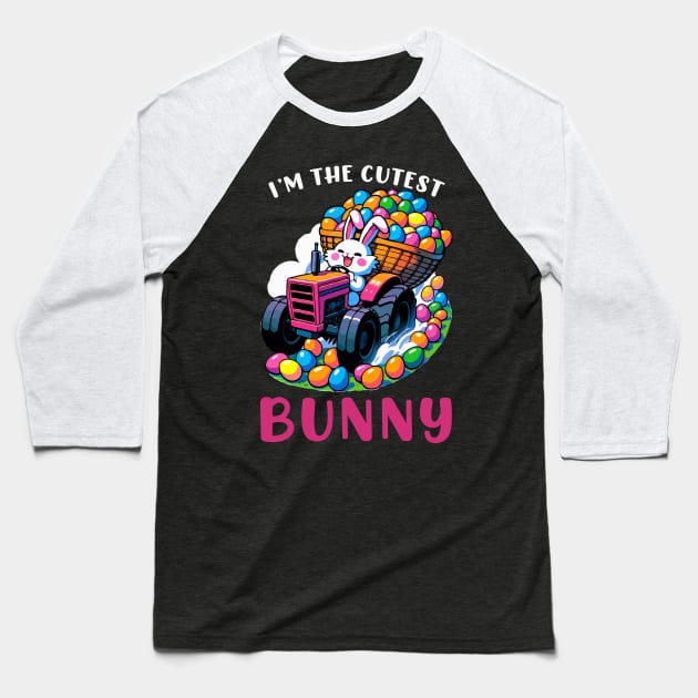 I'm The Cutest Bunny I Easter Bunny Egg Hunting Baseball T-Shirt by biNutz